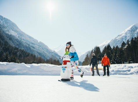 Eislaufen im Stubaital, Eislaufen mit Kindern im Stubaital